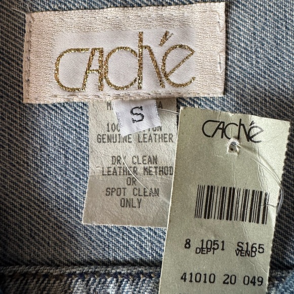 Cache Y2K Leopard Jean Jacket
- Suede Leather Denim - Women's Size Small NWT - Picture 11 of 15